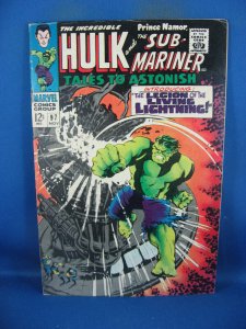 TALES TO ASTONISH 97 F+  HULK MARVEL 1967