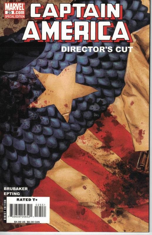 Captain America v5 #25 Director's Cut (Marvel July 2007) Shocking Event!