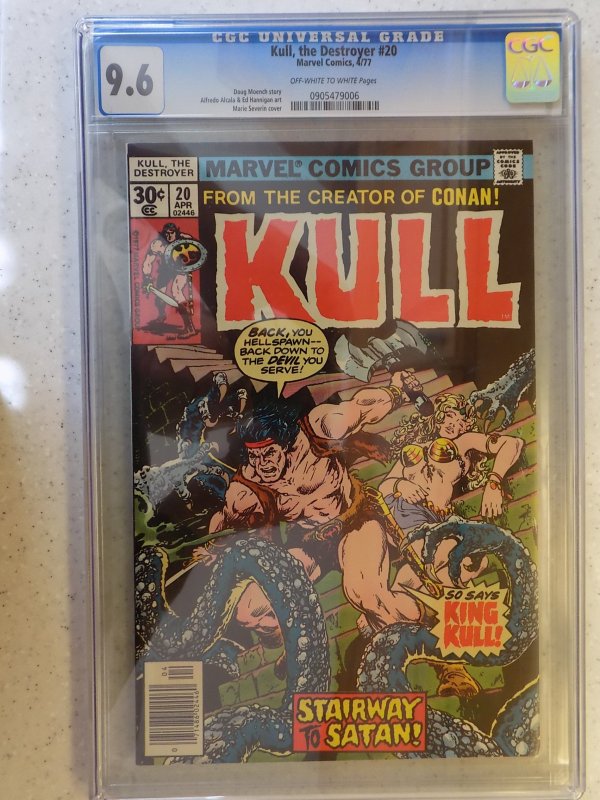 KULL THE DESTROYER # 20 MARVEL CGC 9.6. ONLY 1 BOOK HIGHER