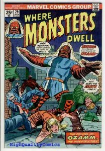 WHERE MONSTERS DWELL #29, VF, Don Heck, 1970, more Bronze age Horror in store