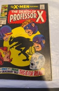 The X-Men #42 (1968)the death of professor X lite foxxing