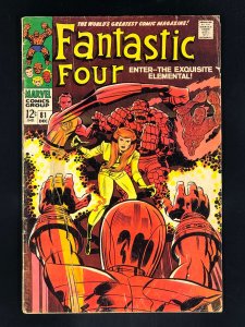 Fantastic Four #81 (1968) GD- Crystal, the Inhuman Joins the Fantastic Four