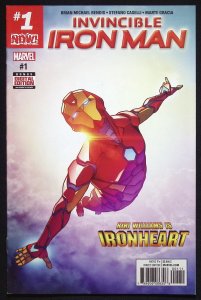 Invincible Iron Man (2017) #1 1st cover appearance Riri Williams!