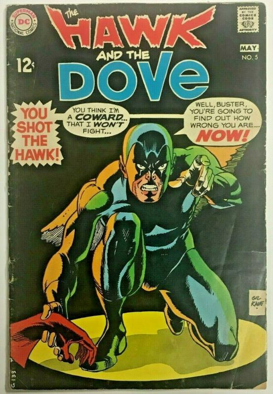 HAWK & DOVE#5 VG 1969 DC SILVER AGE COMICS