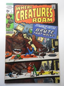 Where Creatures Roam #1 (1970) FN Condition!