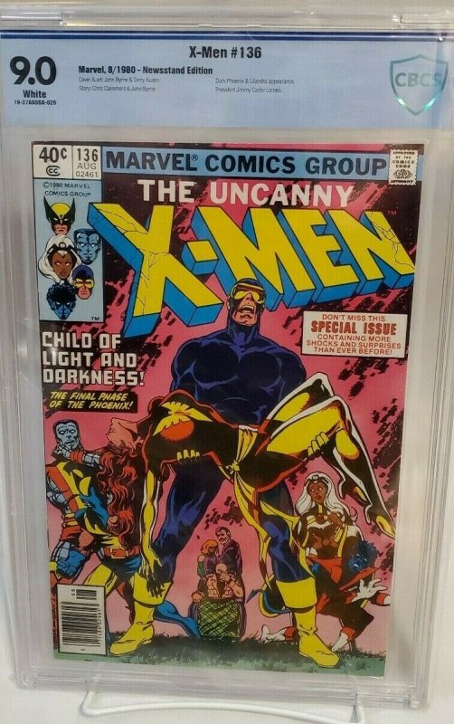 UNCANNY X-MEN #136 - CBCS 9.0 GRADE - VF/NM WHITE PAGES - NEWSSTAND