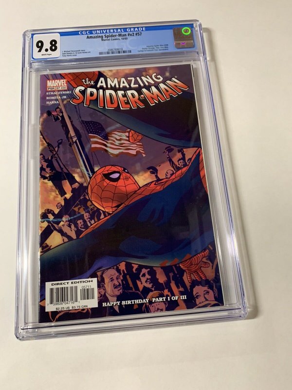 Amazing Spider-man V Vol Volume 2 # 57 Cgc 9.8 White Pages Marvel