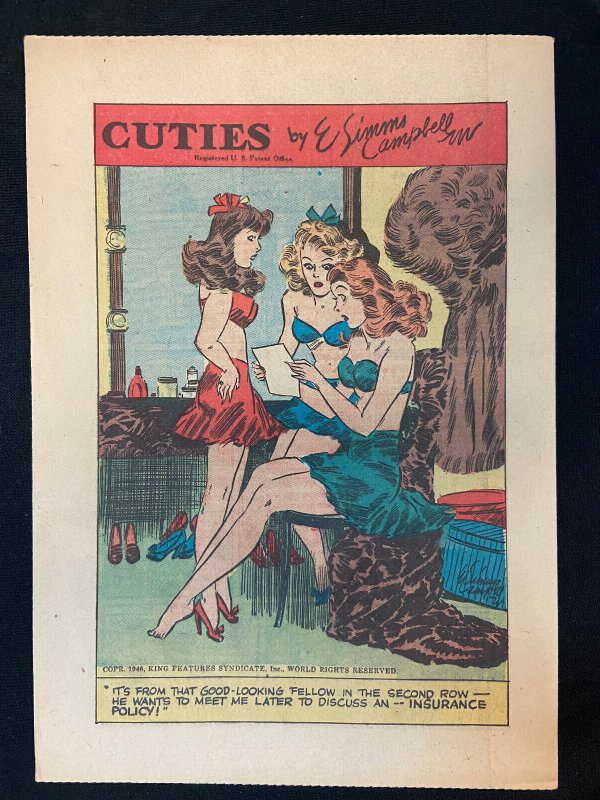 OVERSEAS COMICS #87 US ARMY EXC. SUPERMAN, POPEYE, DICK TRACY ETC. VF+ 1946