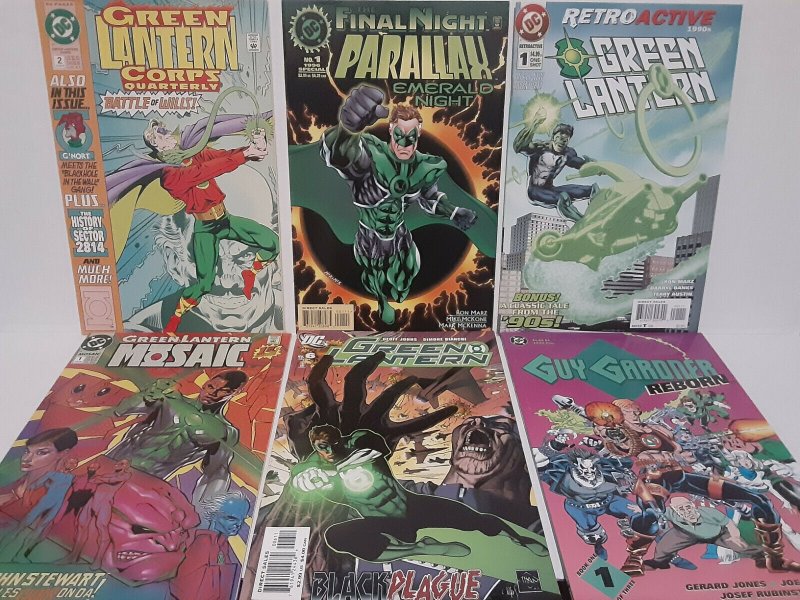 GREEN LANTERN #1: PARALAX/MOSAIC/RETROACTIVE/CORPS QUARTERLY #2 - FREE SHIPPING