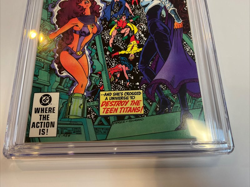 New Teen Titans (1982) # 23 (CGC 9.4 WP) | 1st App Vigilante | Signed Wolfman