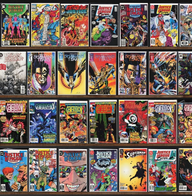 Huge Lot 140+ Comics with Generation X, Justice League America & More!
