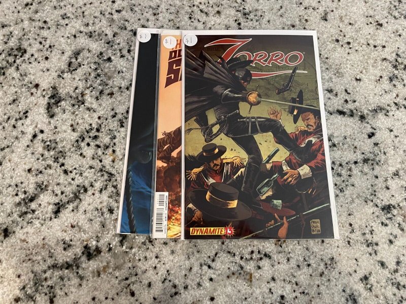 3 Comic Books Zorro # 13 + Doc Savage # 4 + Thulsa Doom #3 NM 1st Prints 23 J801 