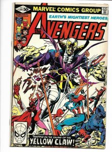 Avengers #204 Marvel 1981 FN+ 6.5 Bob Budiansky cover. Yellow Claw