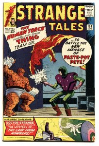 STRANGE TALES #124 comic book 1964-DR STRANGE--HUMAN TORCH THING FN+