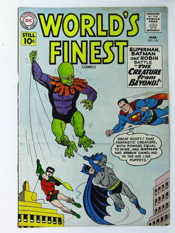 World's Finest Comics #116, Fine- (Actual scan)