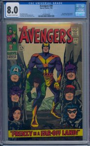 AVENGERS #30 CGC 8.0 SWORDSMAN BLACK WIDOW POWER MAN JACK KIRBY