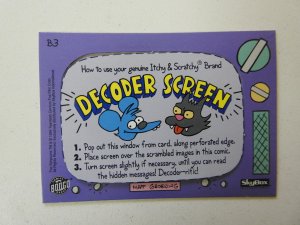 Itchy & Scratchy Comics #3 (1994) W Decoder Card!