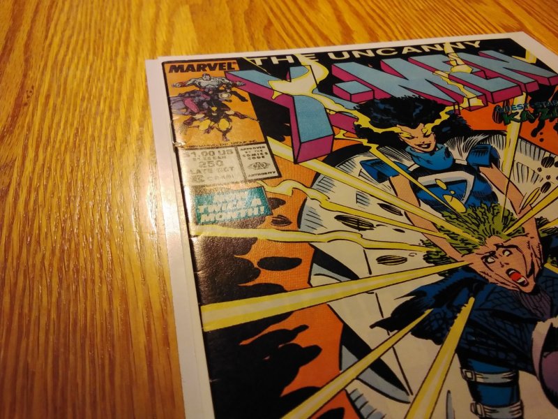 The Uncanny X-Men #250 Newsstand (1989)