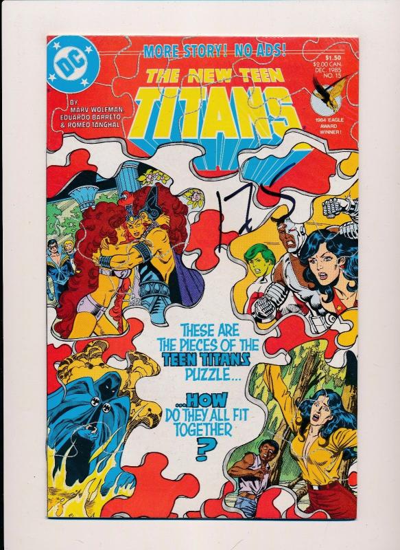 DC The NEW TEEN TITANS #15 1985  NEAR MINT (SRU671)