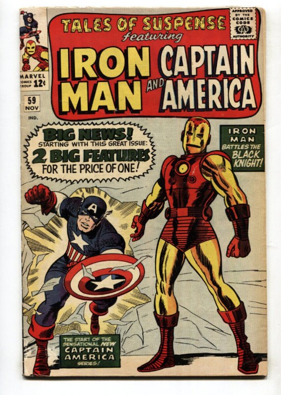 TALES OF SUSPENSE #59 comic book 1964-Captain America-Iron Man-VG