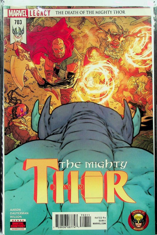Thor #701-706 (Nov 2017-Apr 2018, Marvel) - Comic Set of 6 - Near Mint