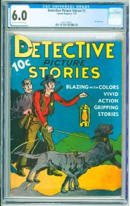 Detective Picture Stories #2 (1937) CGC 6.0! OWW Pages!