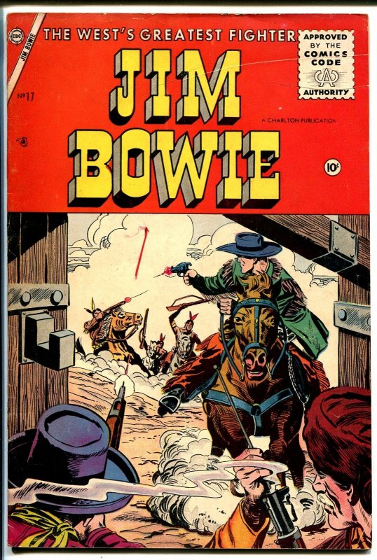 Jim Bowie #17 1956-Charlton-Indian fight stories-G+