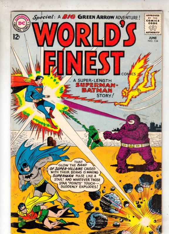 World's Finest #134 (Jun-63) VF/NM High-Grade Superman, Batman and Robin
