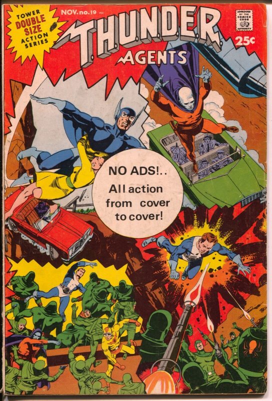 THUNDER Agents #19 1968-Tower Comics-Dynamo & Lightning-Wally Wood-FN-