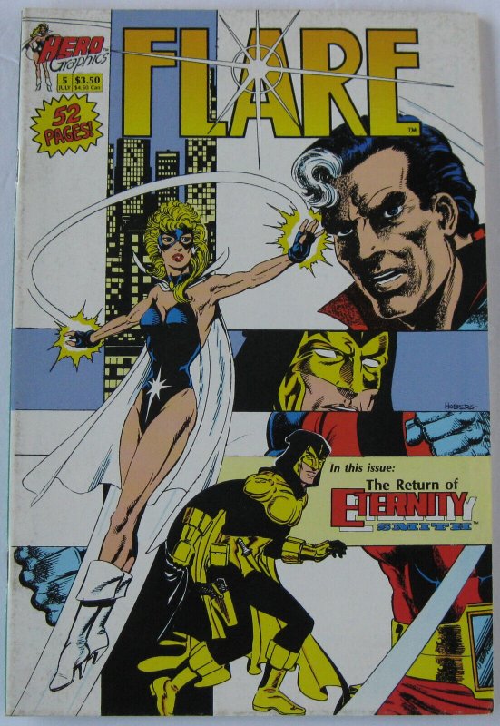 Flare #5 (Jul 1991, Hero Graphics), VFN (8.0), Eternity Smith returns, 52 pages
