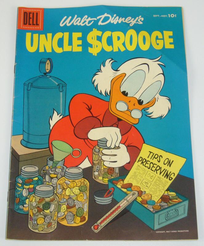 Walt Disney's Uncle Scrooge #15 FN november 1956 - silver age dell comic