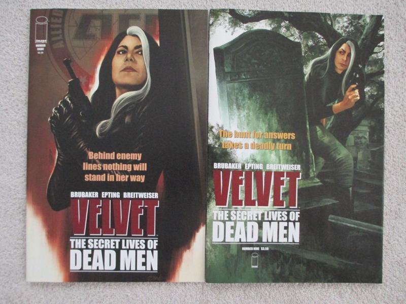 VELVET - 2 Issue Lot- #8 and #9 - By Ed Brubaker From Image Comics