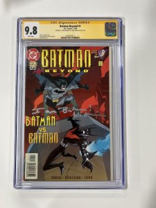 Batman Beyond 1 Cgc 9.8 1999 Sign Remarke Will Friedle Quote “I Am Batman”