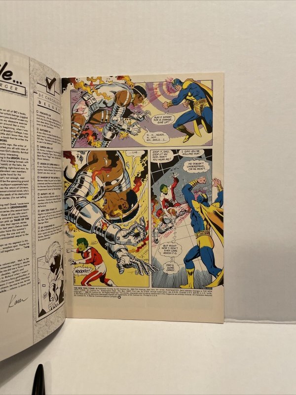 The New Teen Titans #19 1984 Series