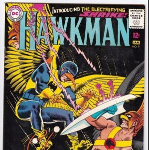 Hawkman 11 strict VF+ 8.5 High-Grade B  1st Appearance - The Shrike  ~Boca cert.