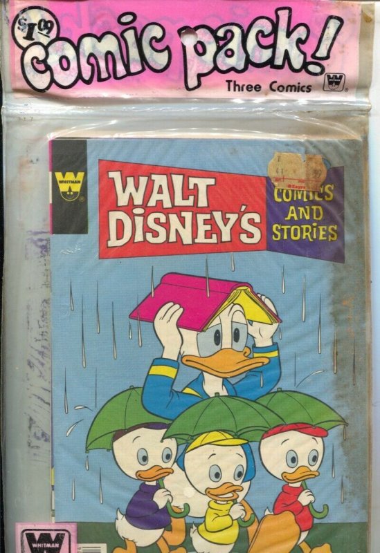 Walt Disney Comics and Stories Whitman Comics 3 Pack 1970's-Uncle Scrooge-Daf...