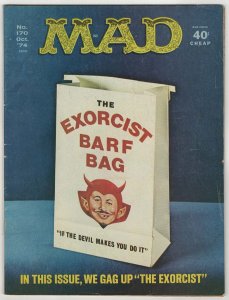 MAD #170 (1974) The Exorcist Sergio Aragones FN+