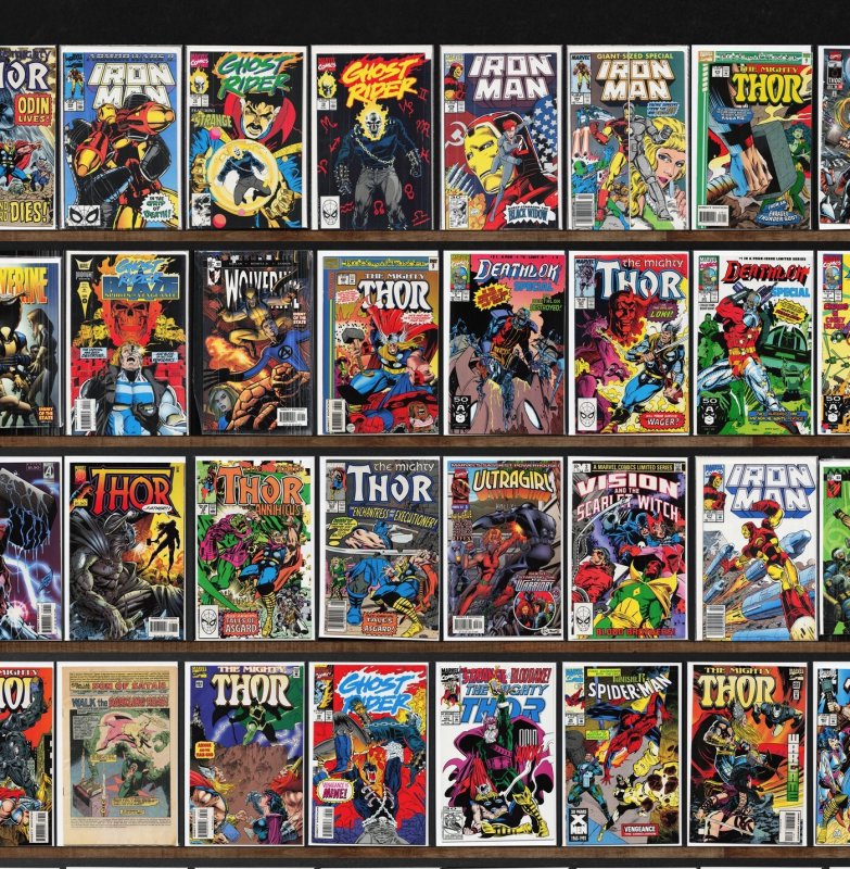 Huge Lot 150+ Comics with The Mighty Thor, Iron Man, Thor, Ghost Rider & More!