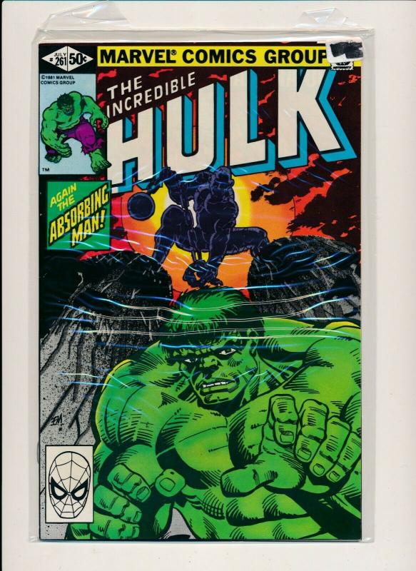 Marvel Comics Lot of 9-THE INCREDIBLE HULK  #261-269 1981 F/VF (PF488) 