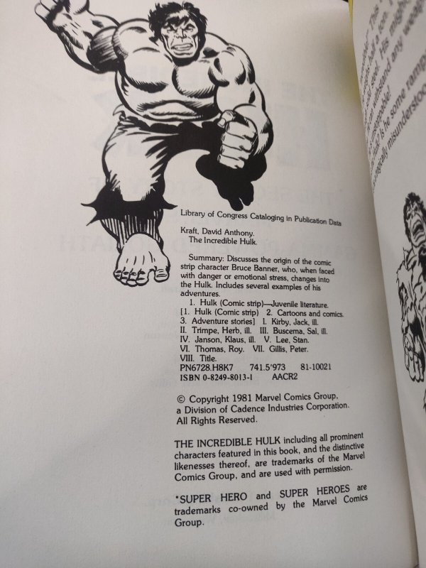 Incredible Hulk: The Secret Story of Marvel's Gamma-Powered Goliath (8/8.5) 1981