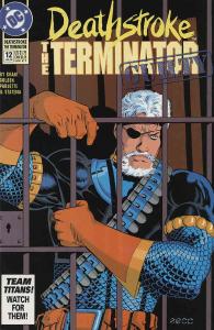 Deathstroke the Terminator #12 VF ; DC | Mike Zeck Steven Grant Jail