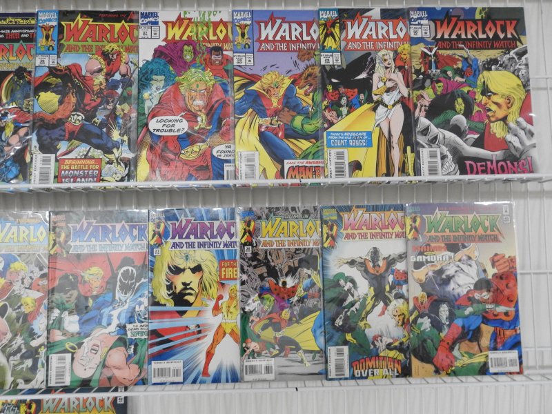 Warlock and The Infinity Watch #1-42 Complete Set! Beautiful VF-NM Avg Condition