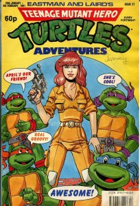 Teenage Mutant Hero Turtles #27 1990-Fleetway-U.K. edition-VG