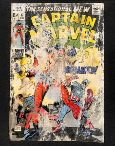 Captain Marvel (1968) #17 1st New Costume!