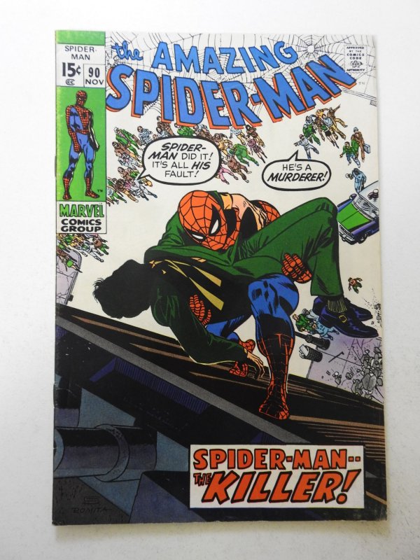 The Amazing Spider-Man #90 (1970) VG/FN Condition! tape pull bc