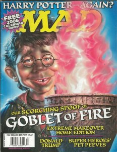 ORIGINAL Vintage Dec 2005 Mad Magazine #460 Harry Potter Goblet of Fire