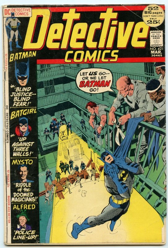 Detective Comics 421 Mar 1972 VG- (3.5)