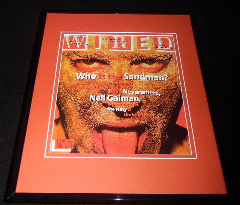 Wired November 1996 Framed 11x14 Repro Cover Display Sandman Neil Gaiman 