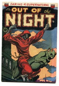 OUT OF THE NIGHT #5 1952-ACG-Zombies-Shurnken Heads-Vampirism-PCH