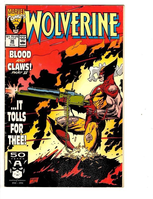 4 Wolverine Marvel Comic Books # 33 34 35 36 X-Men Lady Deathstrike Puck WM1